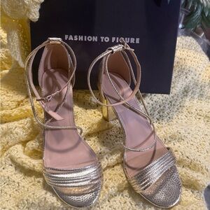 Fashion to Figure Metallic Gold Heels